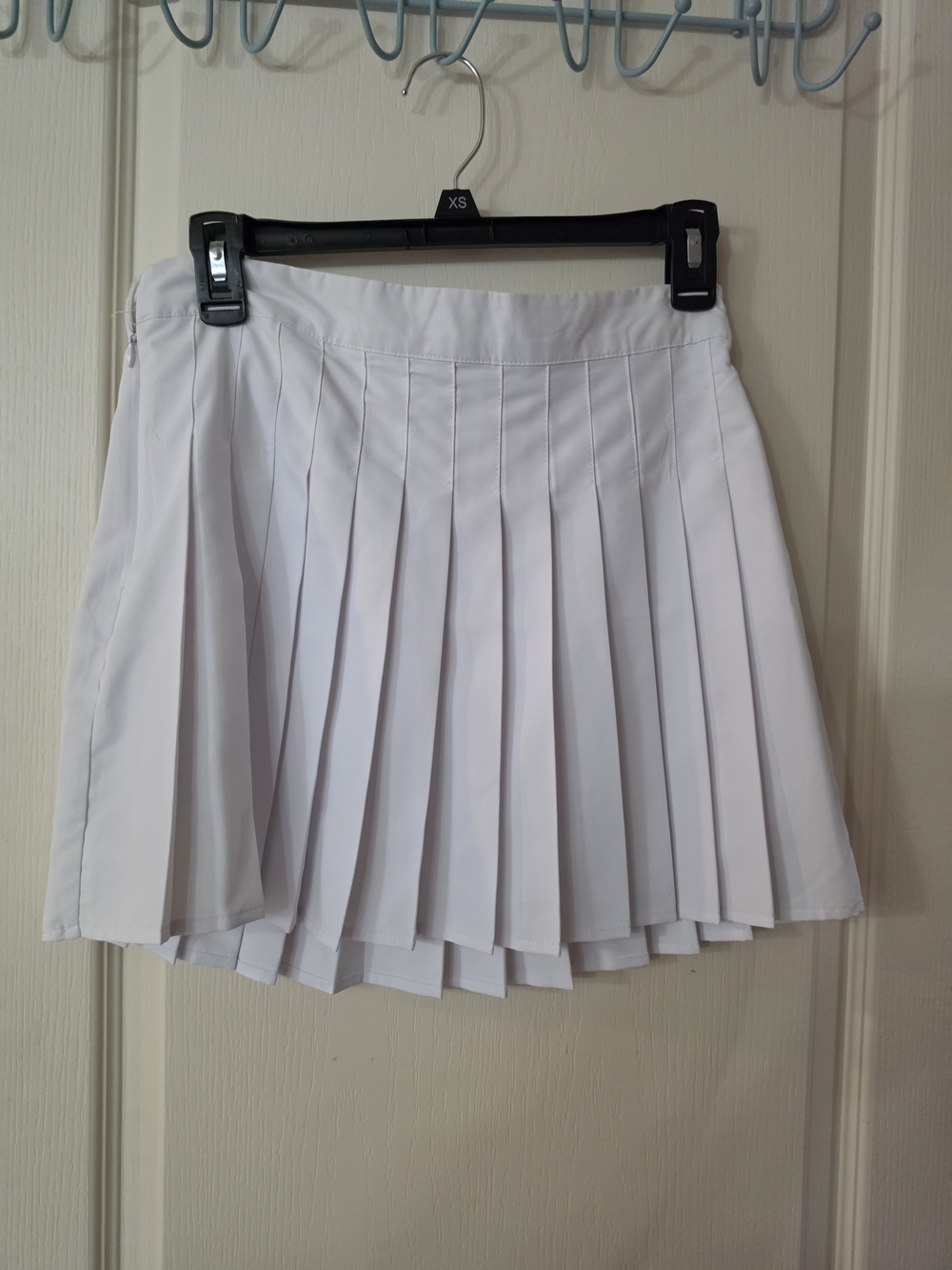 love, Fire White Pleated Skater Skirt